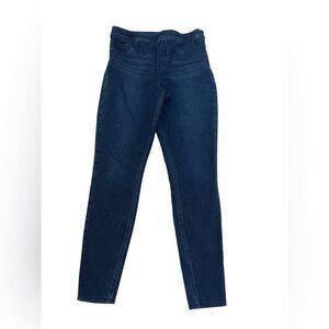 SPANX Jean-ish Ankle Leggings Blue High Rise Tummy Control Jeggings size Large T